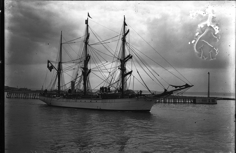 Le Pourquoi Pas au Havre, mission Charcot, 15 août 1908